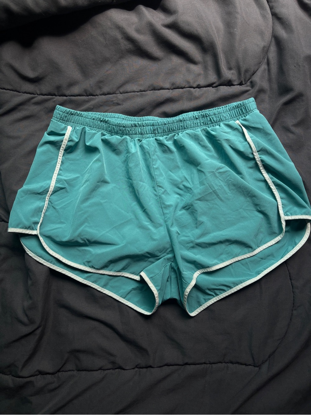 aerie Teal Green Athletic Shorts with Elastic Waist